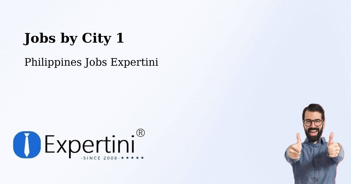 City Jobs in Philippines - Expertini