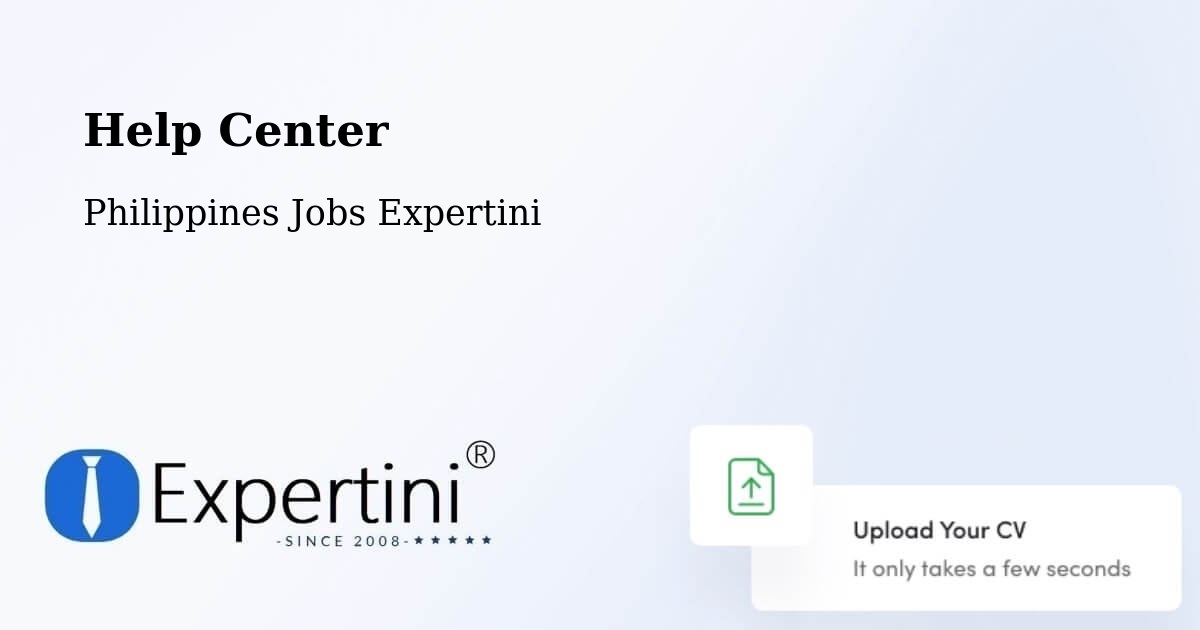 Help Center – Tandoc - Philippines Jobs Expertini